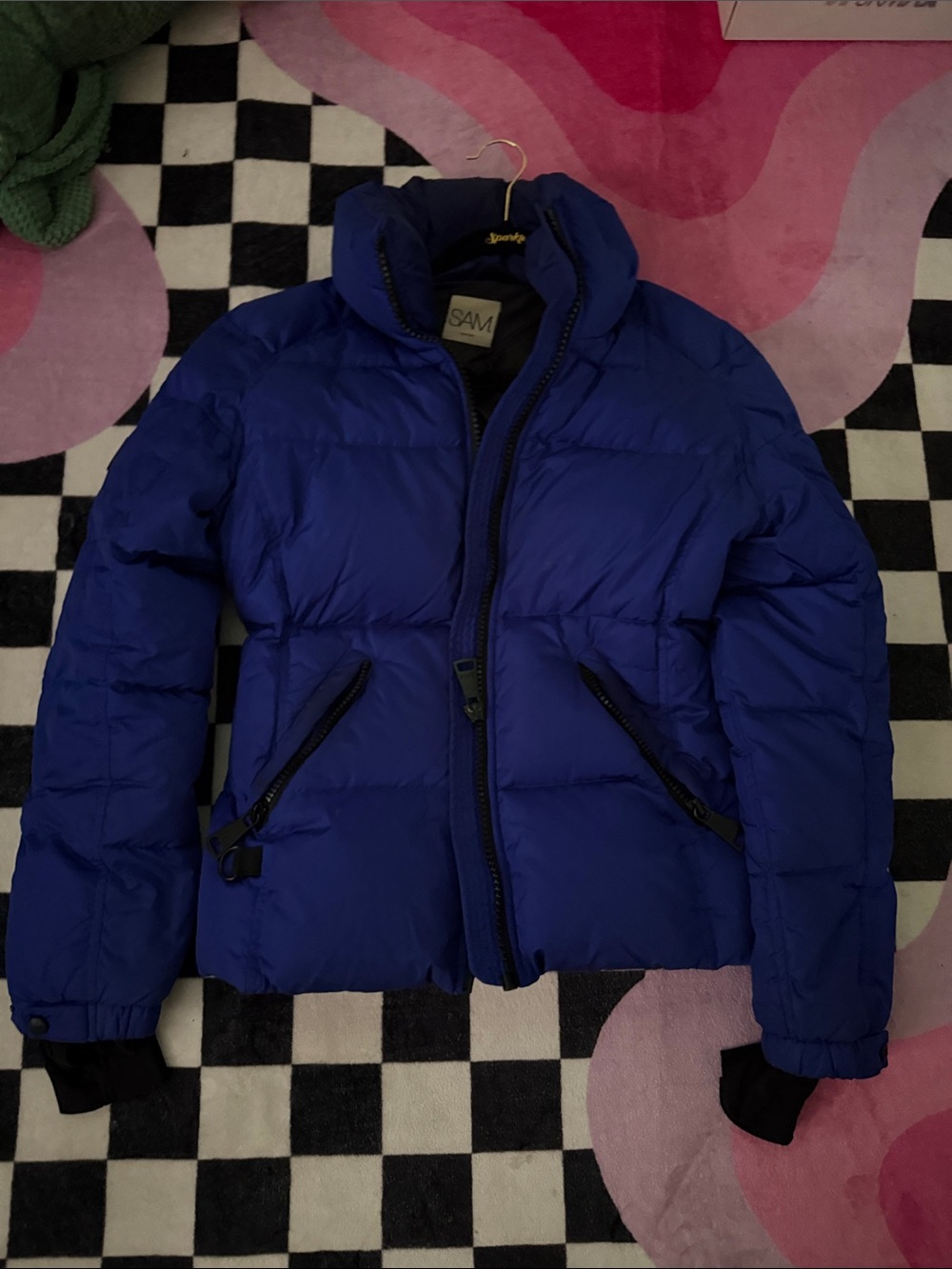 SAM. Blue Puffy Winter Jacket